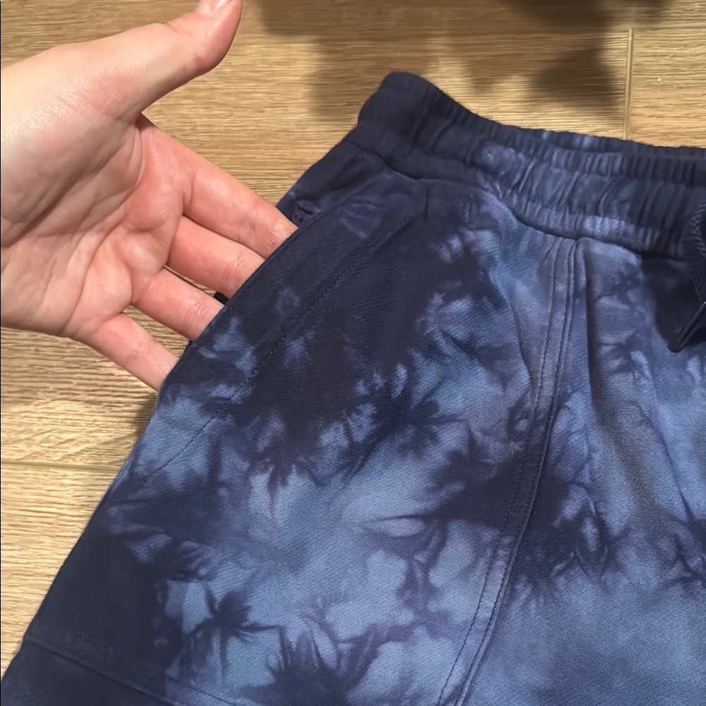 Athleta Blue Tie-Dye Athletic Shorts - Picture 7 of 10